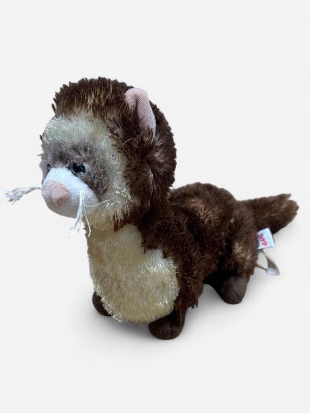 GANZ Brown and Cream Plush Ferret Pet Toy